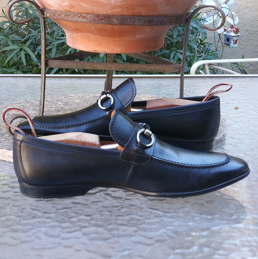 🆕 !!!!SOLD!!!! Magnanni Black Horsebit Loafers - Picture 3 of 9